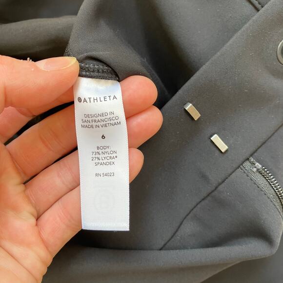 Athleta Stellar Straight Crop Pant in Black Sz 6 Stretchy Comfy Everyday Office - Picture 15 of 16